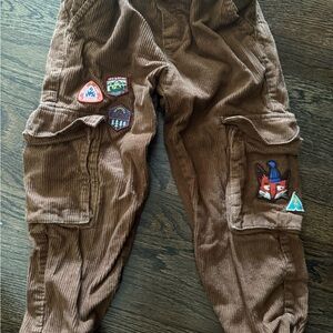 H&M Kids Brown Corduroy Cargo Pants